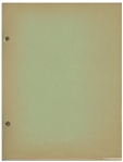 Moe Howard's 28pp. Script Dated April 1941 for The Three Stooges Film ''In the Sweet Pie and Pie'', With Working Title ''Well, I'll be Hanged!'' -- Very Good Condition